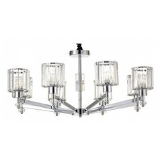 Подвесная люстра Escada, 8х60W, хром, размеры (мм)-840x900, плафон - неокрашенный