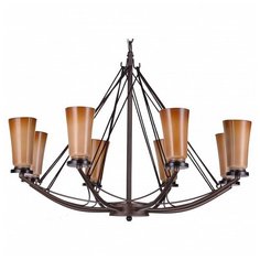 Подвесная люстра Escada, 8х60W, коричневый, размеры (мм)-630x870, плафон - терракотовый