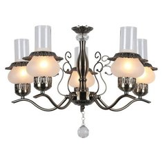 Подвесная люстра Escada, 5х40W, бронза, размеры (мм)-600x860, плафон - белый