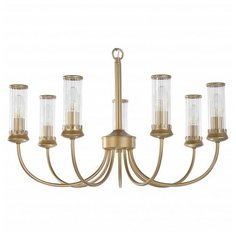 Подвесная люстра Favourite, 7х40W, золото, размеры (мм)-660x1410, плафон - неокрашенный