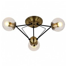 Потолочная люстра Escada, 3х60W, бронза, размеры (мм)-650x275, плафон - неокрашенный
