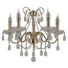 Подвесная люстра F-promo, 5х40W, золото, размеры (мм)-530x1450, плафон - неокрашенный