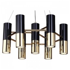 Подвесная люстра Favourite, 7х4W, золото, размеры (мм)-480x780, 4000К, плафон - золото, черный