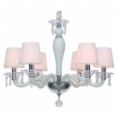 Подвесная люстра Favourite, 6х40W, хром, размеры (мм)-620x1260, плафон - белый, неокрашенный