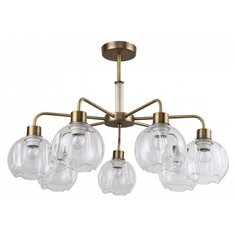 Люстра на штанге F-promo, 7х40W, коричневый, размеры (мм)-700x470, плафон - неокрашенный