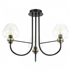 Люстра на штанге Lumion, 3х40W, золото, размеры (мм)-560x380, плафон - неокрашенный