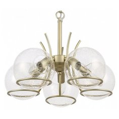 Подвесная люстра EVOLUCE, 5х40W, кремовый, размеры (мм)-446x300, плафон - неокрашенный