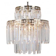 Подвесная люстра Favourite, 6х40W, золото, размеры (мм)-400х1420, плафон - неокрашенный