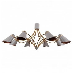 Подвесная люстра Favourite, 8х40W, латунь, размеры (мм)-1000x1040, плафон - серый