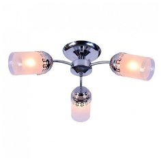 Потолочная люстра Escada, 3х60W, хром, размеры (мм)-555x195, плафон - неокрашенный