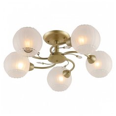 Люстра на штанге Escada, 5х40W, бронза, размеры (мм)-540x180, плафон - белый