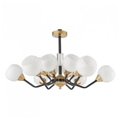 Подвесная люстра Favourite, 12х40W, золото, размеры (мм)-850x1680, плафон - белый