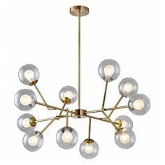 Люстра на штанге Favourite, 12х3W, бронза, размеры (мм)-982х880, 3000К, плафон - неокрашенный