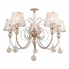 Подвесная люстра Favourite, 5х40W, кремовый, размеры (мм)-700x1130, плафон - желтый