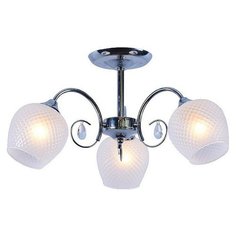 Люстра на штанге Escada, 3х60W, хром, размеры (мм)-570x260, плафон - белый