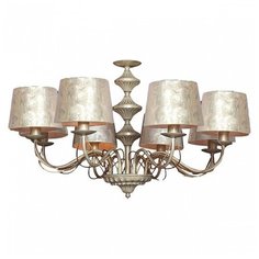 Подвесная люстра Favourite, 8х40W, белый, размеры (мм)-720x1000, плафон - перламутровый