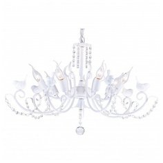 Подвесная люстра Favourite, 7х40W, белый, размеры (мм)-720х1390, плафон - неокрашенный