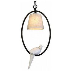 Подвесной светильник Favourite, 1х40W, черный, размеры (мм)-250x1420, плафон - бежевый