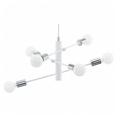 Подвесная люстра Eglo, 6х60W, хром, размеры (мм)-710x1100
