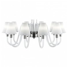 Подвесная люстра Lightstar, 10х40W, хром, размеры (мм)-600x1300, плафон - белый
