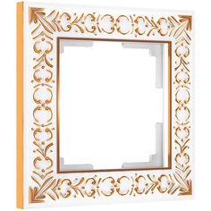 Werkel W0011523/ Рамка на 1 пост Antik (белое золото)