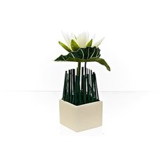 Композиция декоративная с подсветкой "Белая лилия", 11,5x11,5x35,5 см ENS