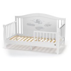 Детская кровать-диван Nuovita Stanzione Verona Div Macchina (Bianco/Белый)