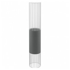 Торшер Eglo ПРОМО, 1х60W, белый, размеры (мм)-200x1170, плафон - белый, серый
