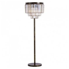 Торшер Divinare, 6х60W, латунь, размеры (мм)-450x1500, плафон - коричневый