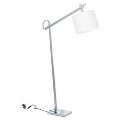 Торшер Lightstar, 1х60W, хром, размеры (мм)-900x230x1400, плафон - белый