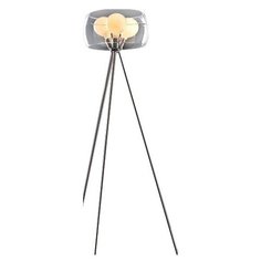 Торшер ST-Luce, 3х100W, хром, размеры (мм)-400x1500, 2700К, плафон - белый, неокрашенный