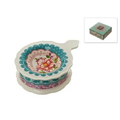 Подставка под чайный пакетик "Цветочные кружева", 13x10x3,5 см (фарфор) Nouvelle Home