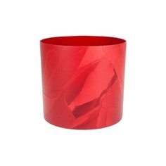 Горшок для цветов со скрытым поддоном "Кожа", красный, 2,8 л ENS