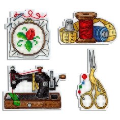 Набор для вышивания "М.П.Студия" Р №09 №339 "Рукодельные магниты" 5х9см