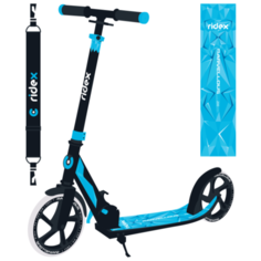 Самокат Ridex 2-колесный Marvellous 200 мм, черный/синий