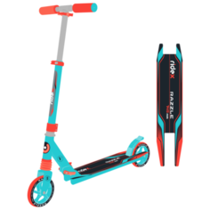 Самокат Ridex 2-колесный Razzle 145 мм, голубой/оранжевый