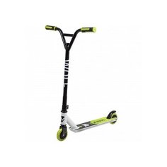 Самокат трюковой Novatrack Wolf 100 Plastic EL (2019) бело/зеленый