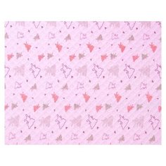 Детское одеяло-покрывало "Арт Постель" трикотаж; Мишки-малышки розовый; размер 100 х 140 Артпостель