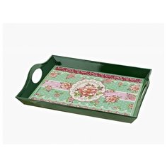 Поднос сервировочный "Цветочные кружева" 35,5x26,5x6 см Nouvelle Home