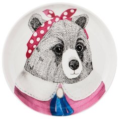 Тарелка закусочная fashion animals медведица, 19см Lefard (409-125)