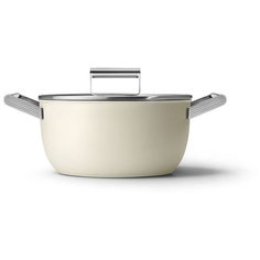 Кастрюля 24 см 4,6 л Smeg CKFC2411CRM