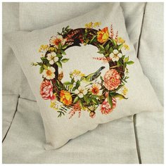 Декоративная наволочка "Tango Лён Digital print"; арт: LC4545-07; Размер: 45 х 45