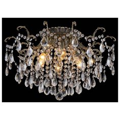 Люстра Natali Kovaltseva HAPPY DIAMONDS 70023-6C ANTIQUE, E14, 360 Вт