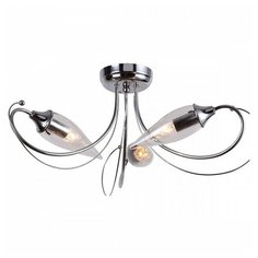Потолочная люстра Escada, 3х40W, хром, размеры (мм)-610x250, плафон - неокрашенный