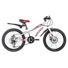 Подростковый горный (MTB) велосипед Novatrack Prime 20 Disc (2019) белый (требует финальной сборки)