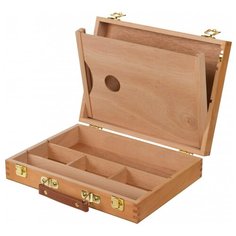 Ящик художника Pinax SB-5 с ячейками и пеналом, с палитрой натуральный