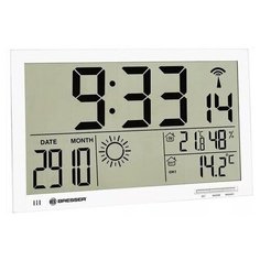 Метеостанция (настенные часы) Bresser MyTime Jumbo LCD, белая