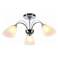 Люстра на штанге Escada, 3х60W, хром, размеры (мм)-650x290, плафон - белый