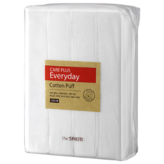 Набор спонжей The Saem косметические Care Plus Everyday Cotton Puff белый
