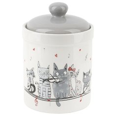 Банка для сыпучих продуктов "Кошачья симфония", 1700 мл ENS